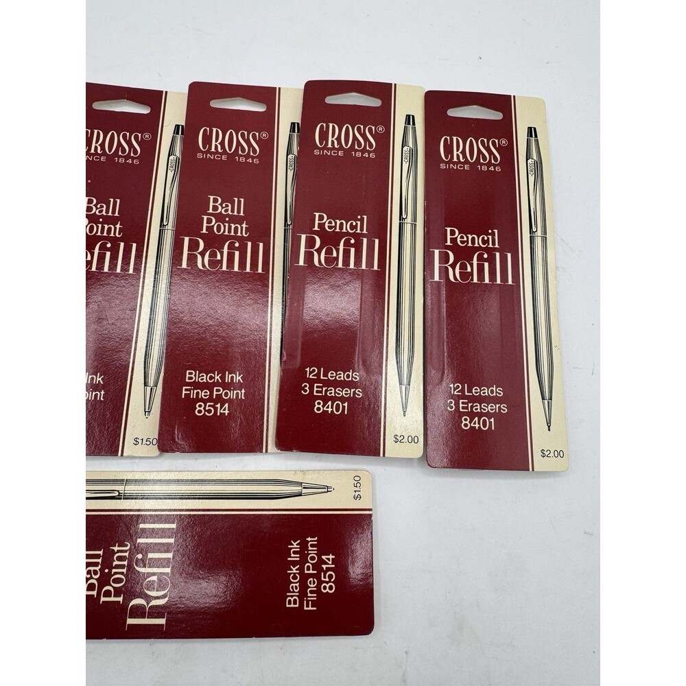 Vintage Genuine Cross Pen Ball-point Black Medium Refill 8513 Factory Sealed - Picture 3 of 4
